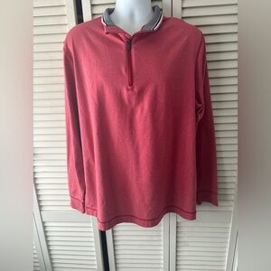 Cutter & Buck Men's Dry Tec Half-Zip Red